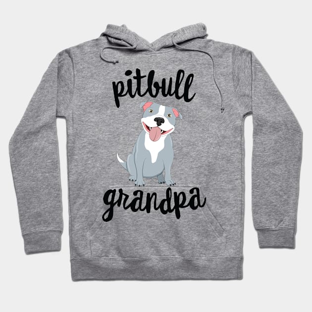 Pitbull Grandpa Pawpa Dog Grandparents Grand Paw Hoodie by 14thFloorApparel